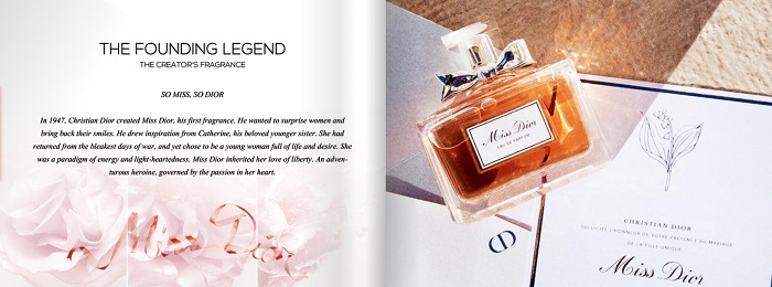 dior香水畫冊內頁
