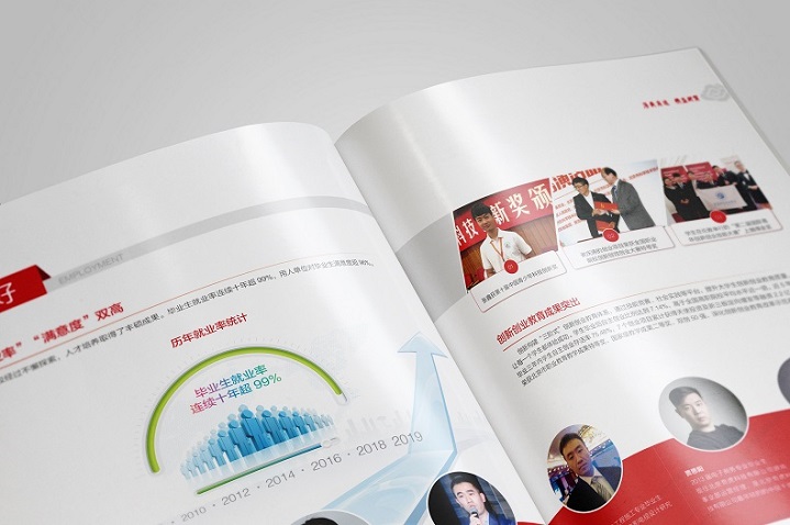 北京財貿職業學院招生畫冊設計內頁