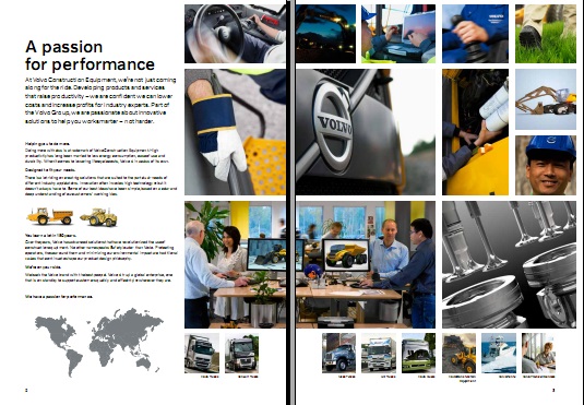volvo畫冊設計內頁